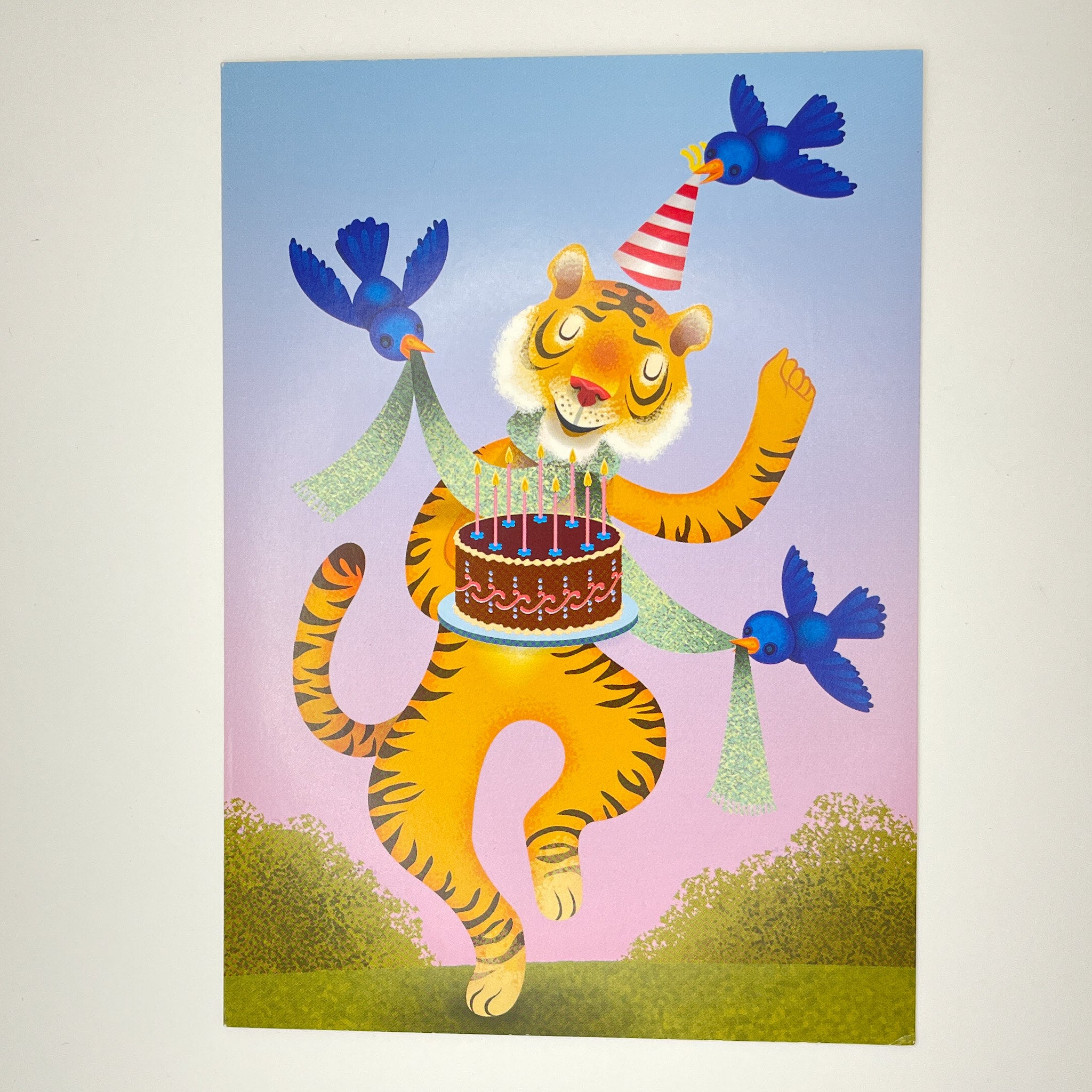 Dancing Tiger Birthday Card