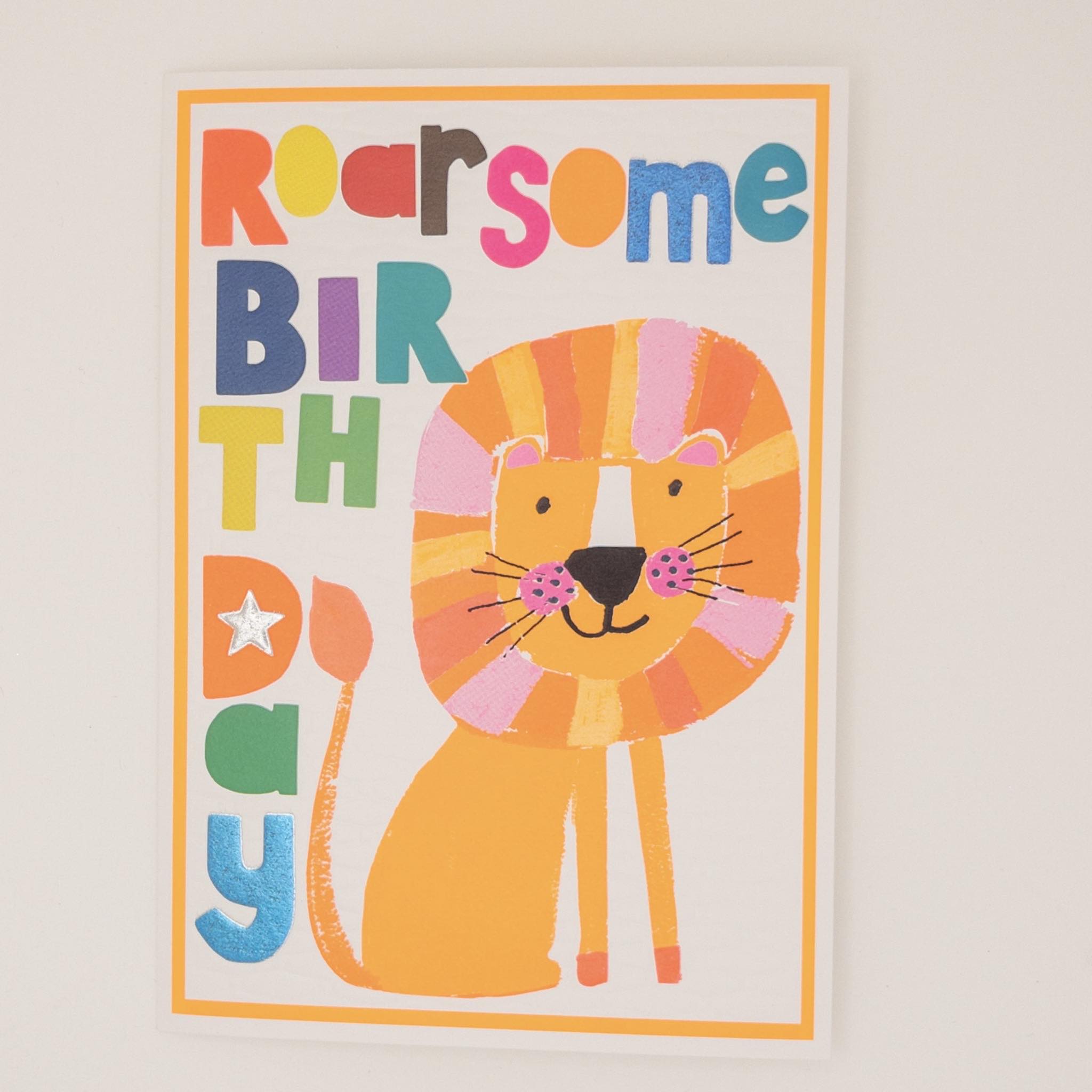 Bright Lion Birthday Card