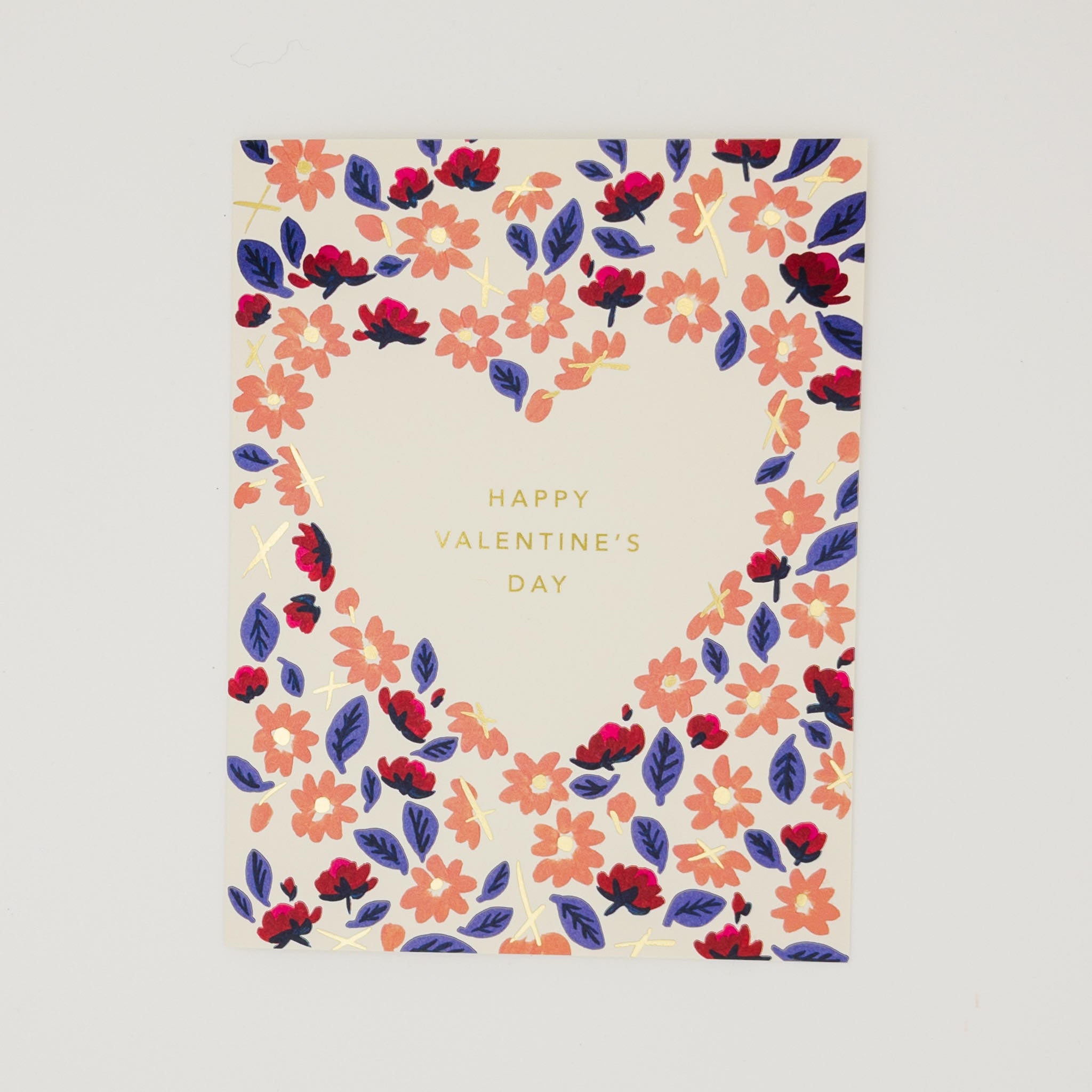 Flower Heart Valentine Card