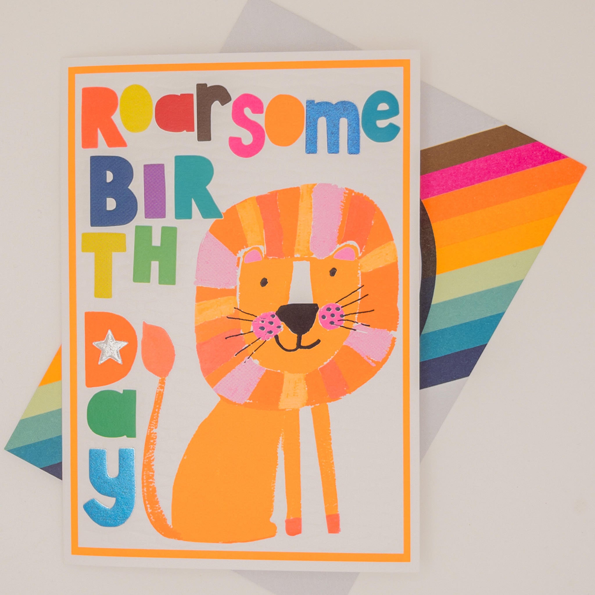 Bright Lion Birthday Card