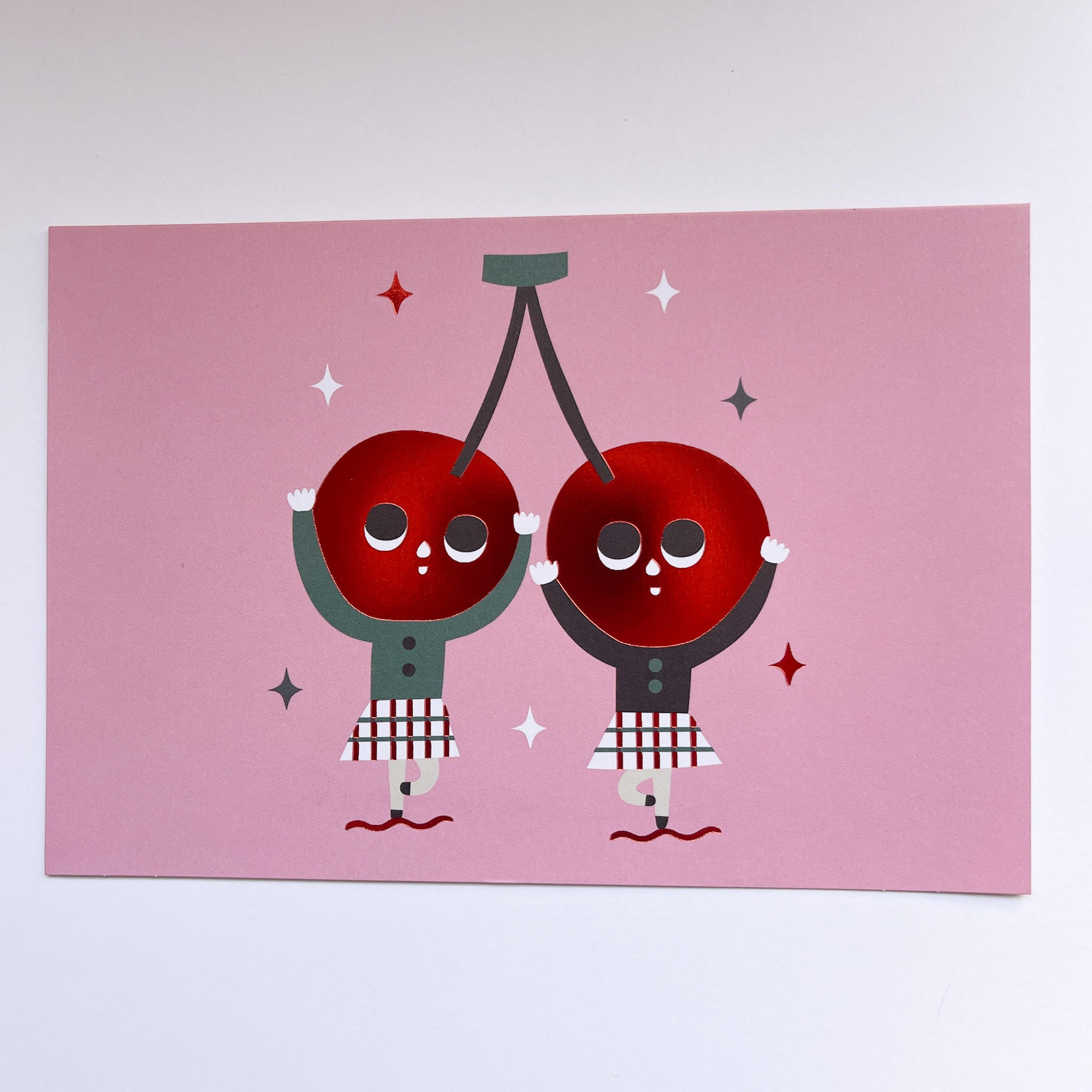 Cherry Ballerinas Card