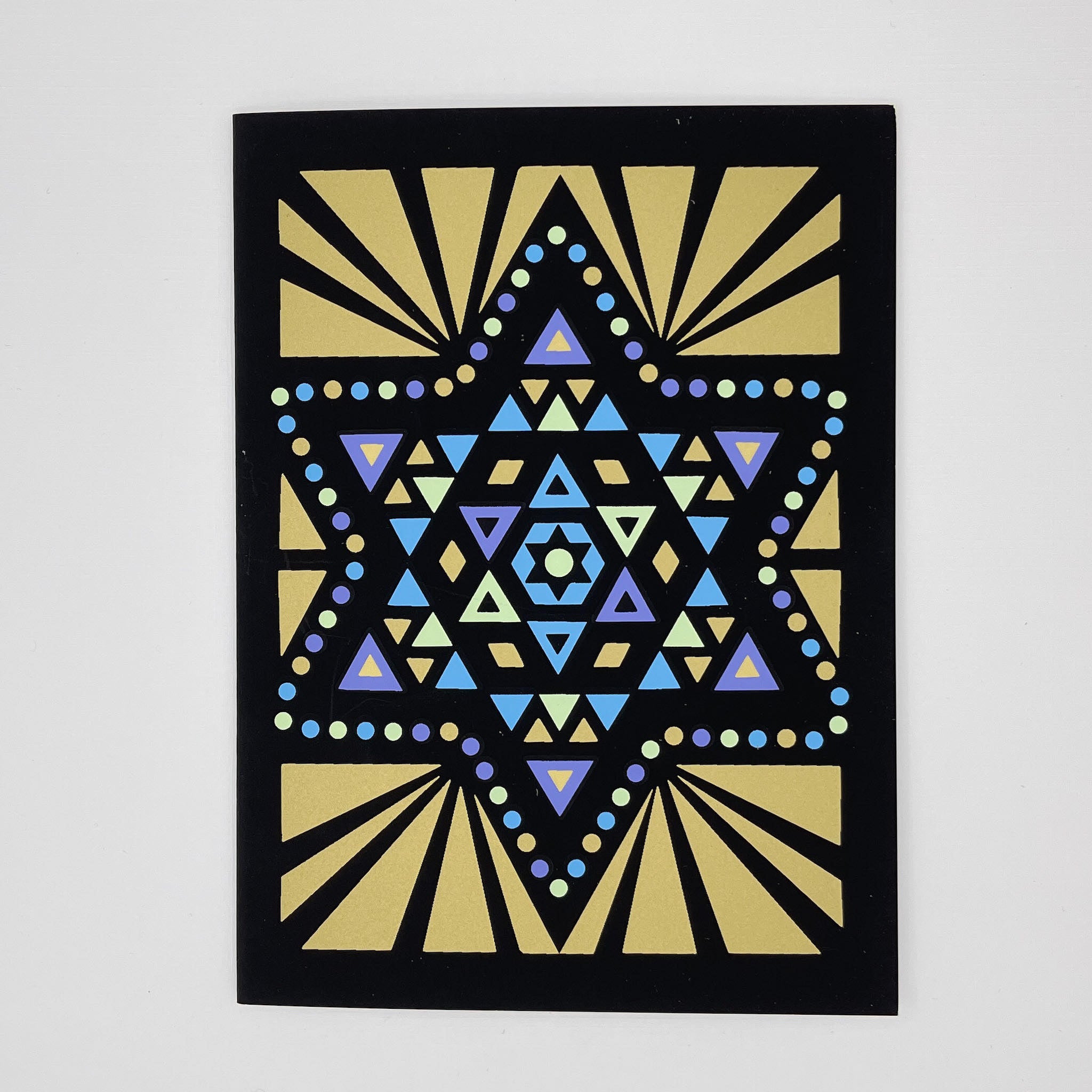 Star of David Mitzvah Card
