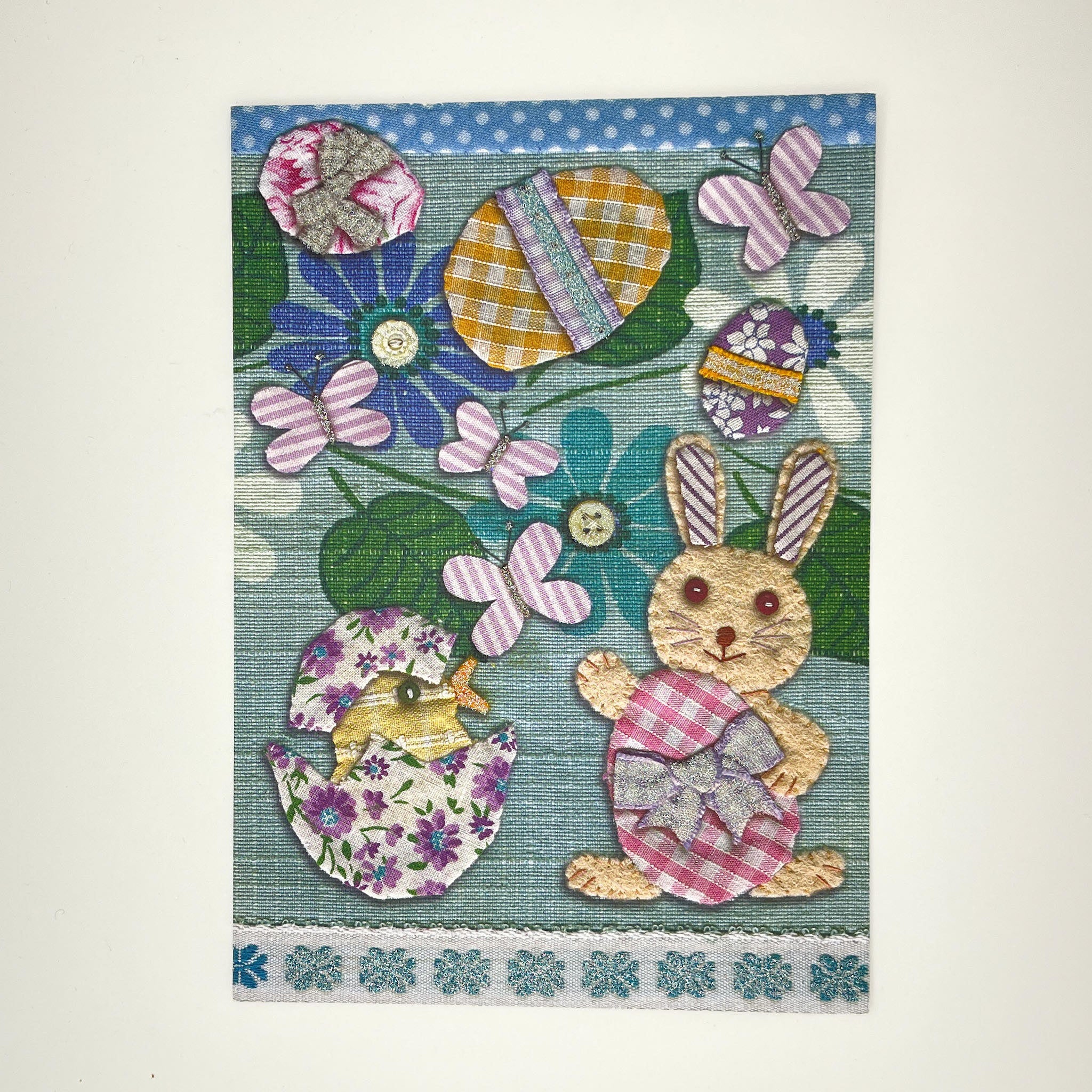 Fabric Easter Card