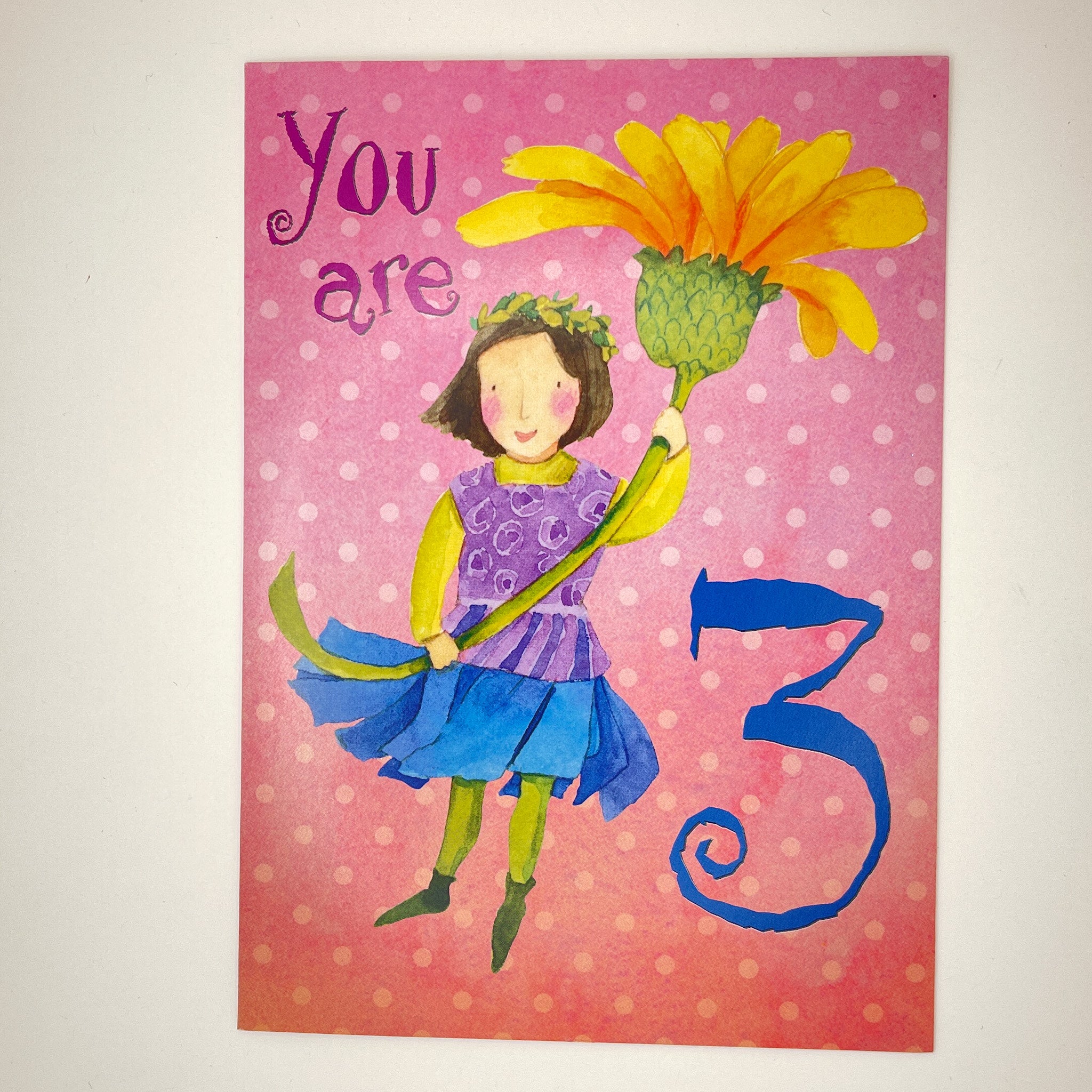 Three Year Old Birthday Card