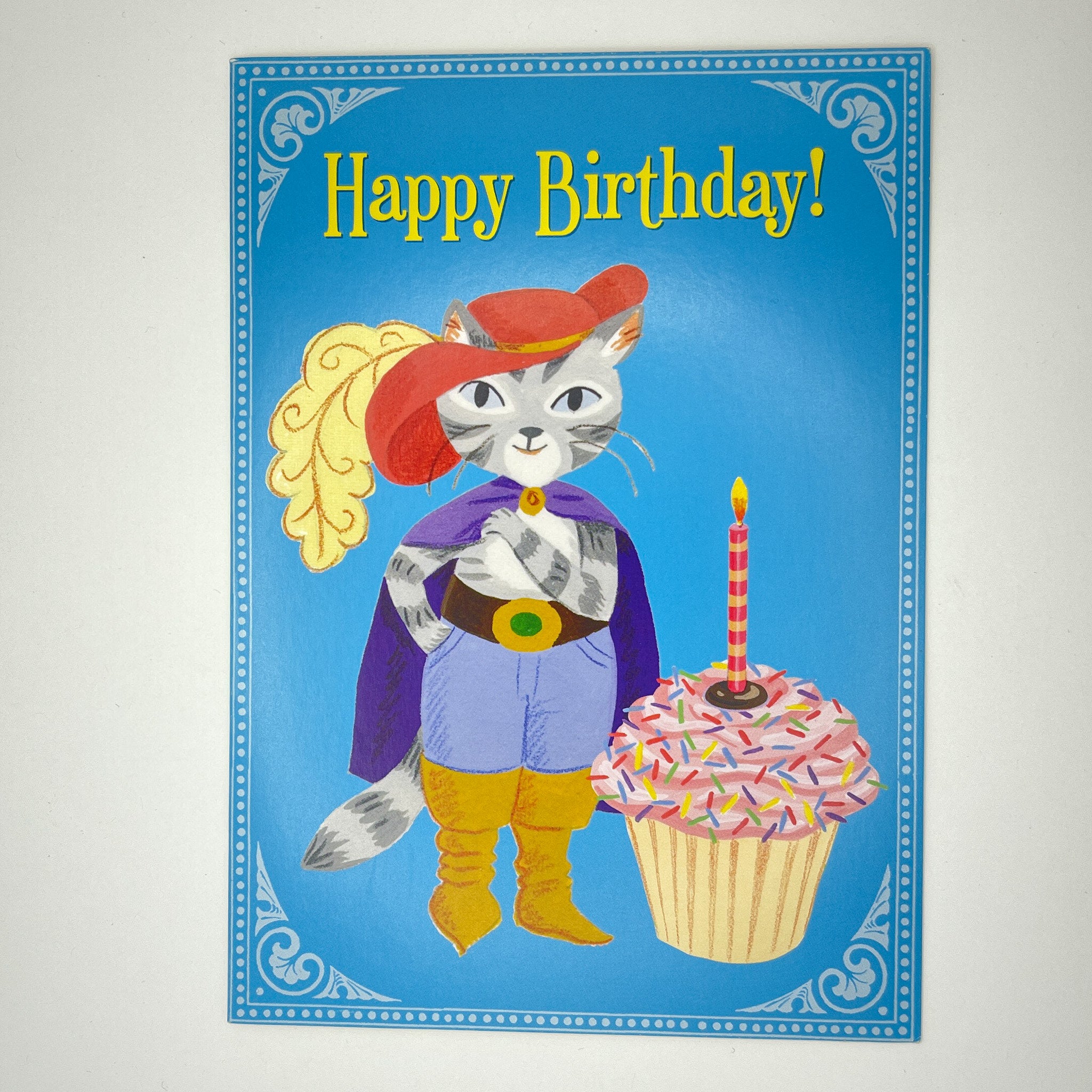 Robin Hood and Cupcake Birthday Card