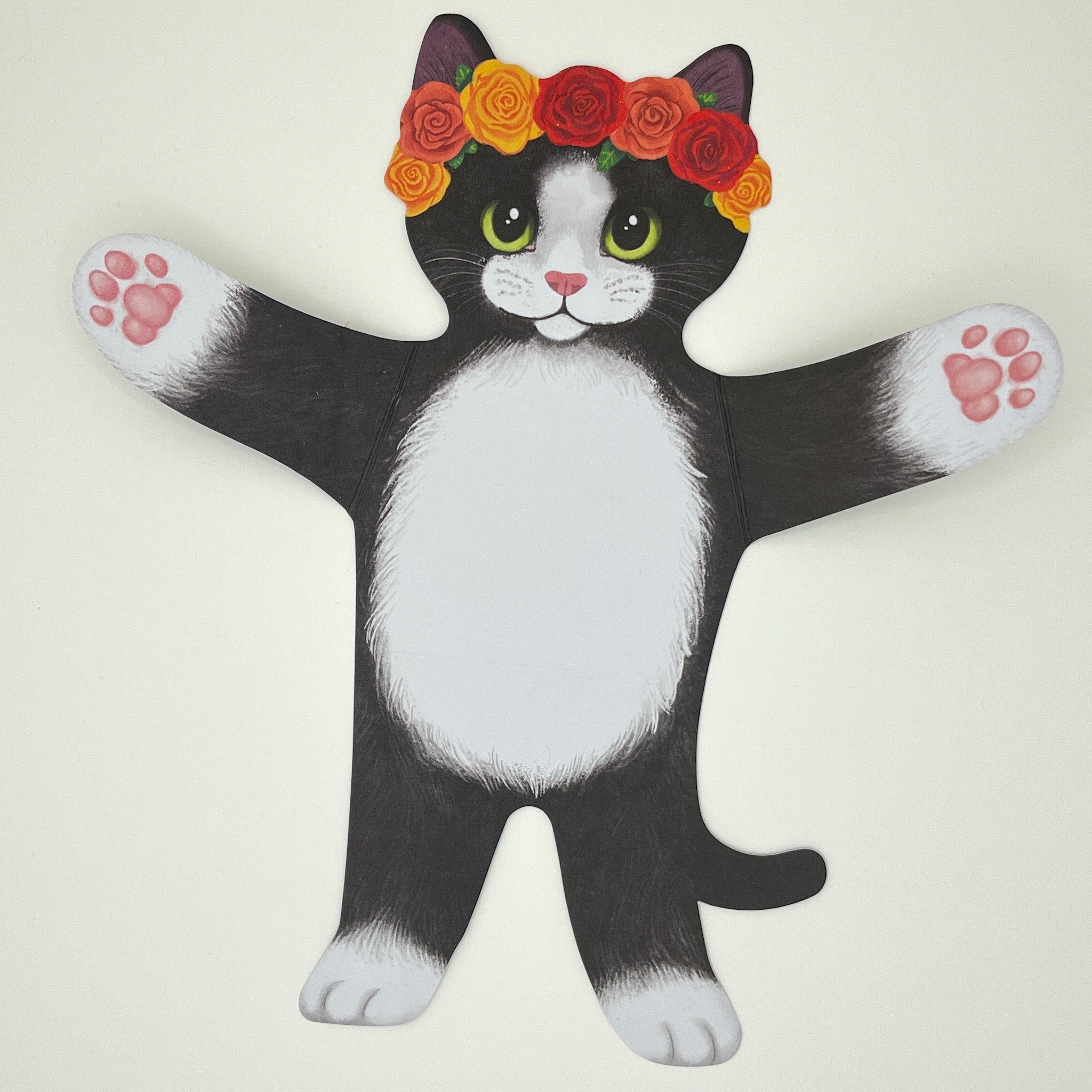 Black Kitten Hug Card