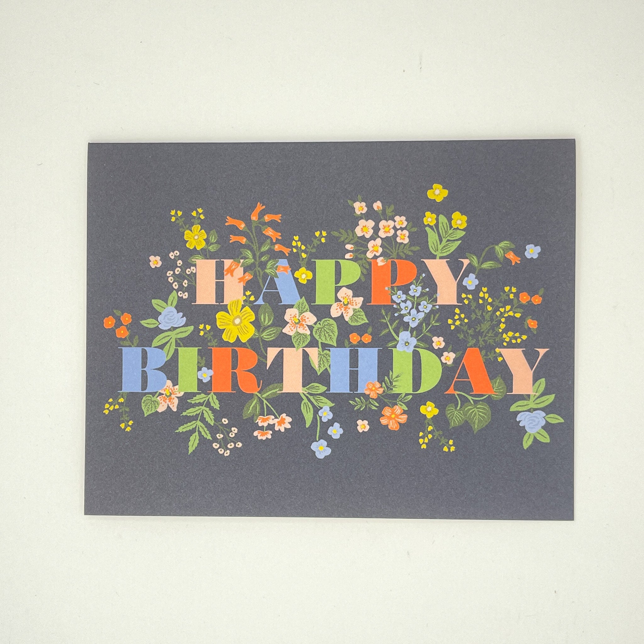 Happy Birthday Framed in Flowers Card