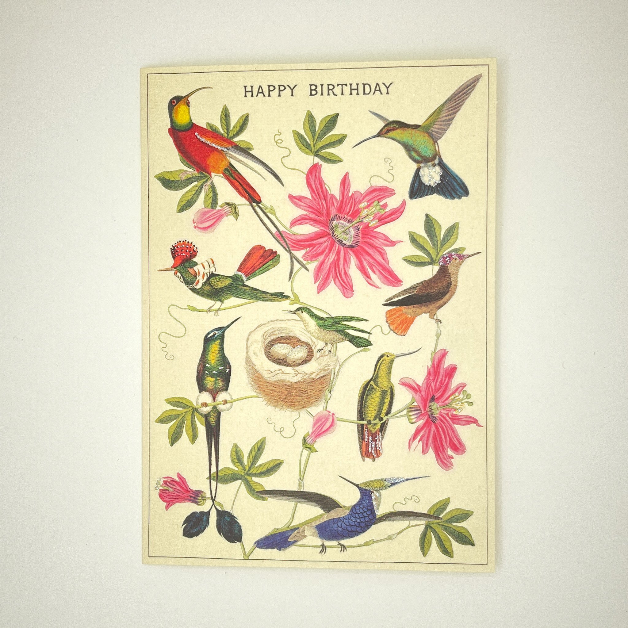 Happy Birthday Humming Bird Card