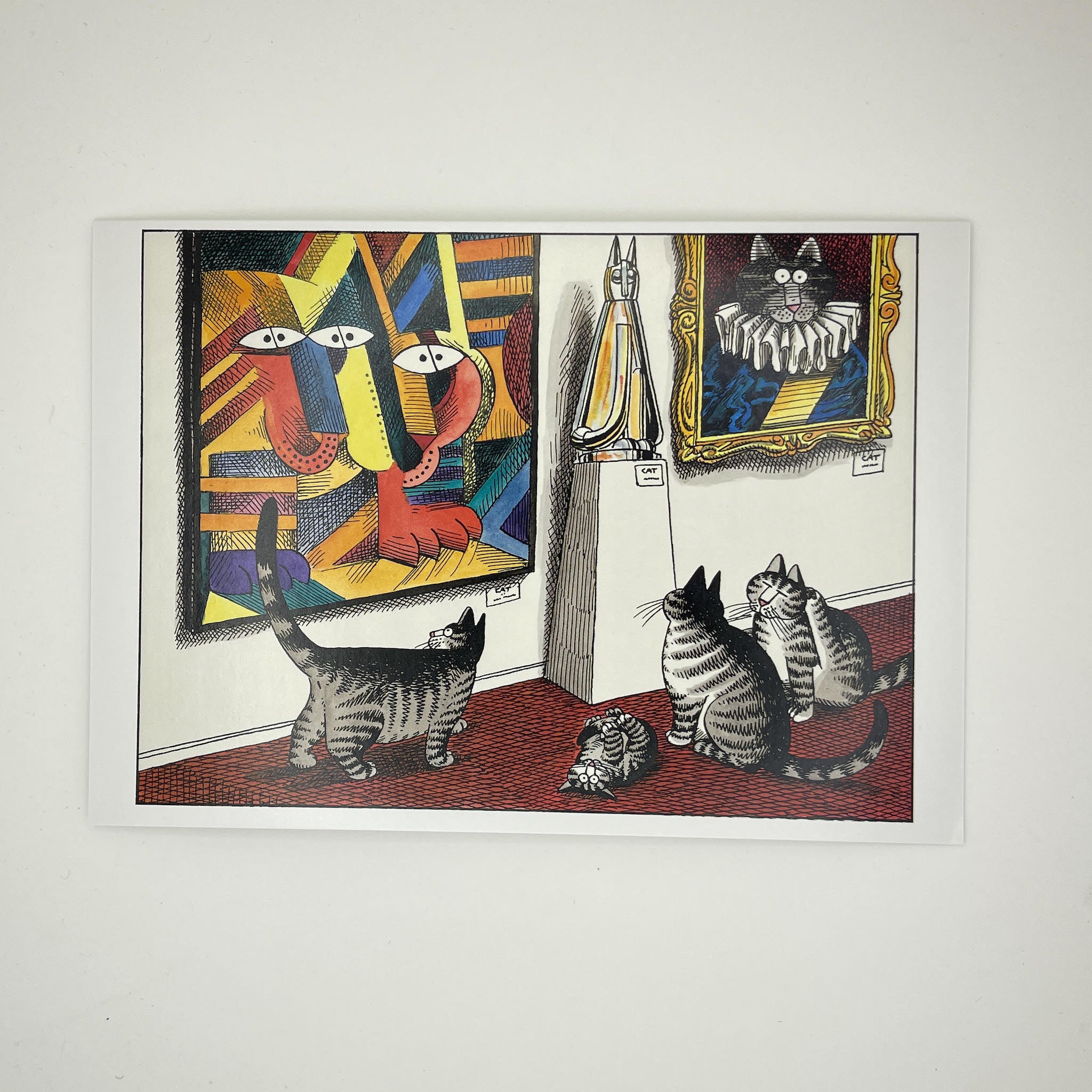 B. Kliban Cats Viewing Modern Art Card
