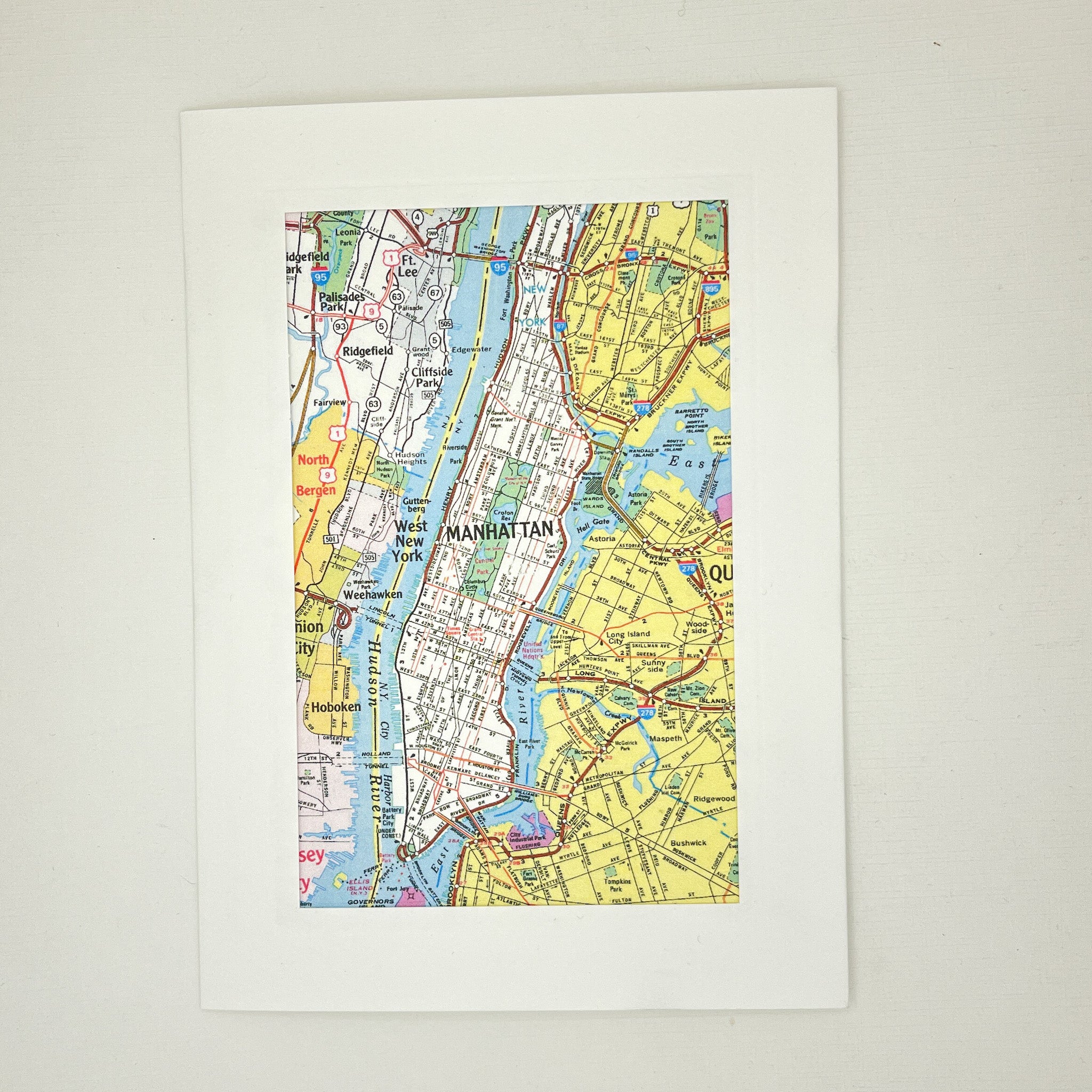 New York City Map Card