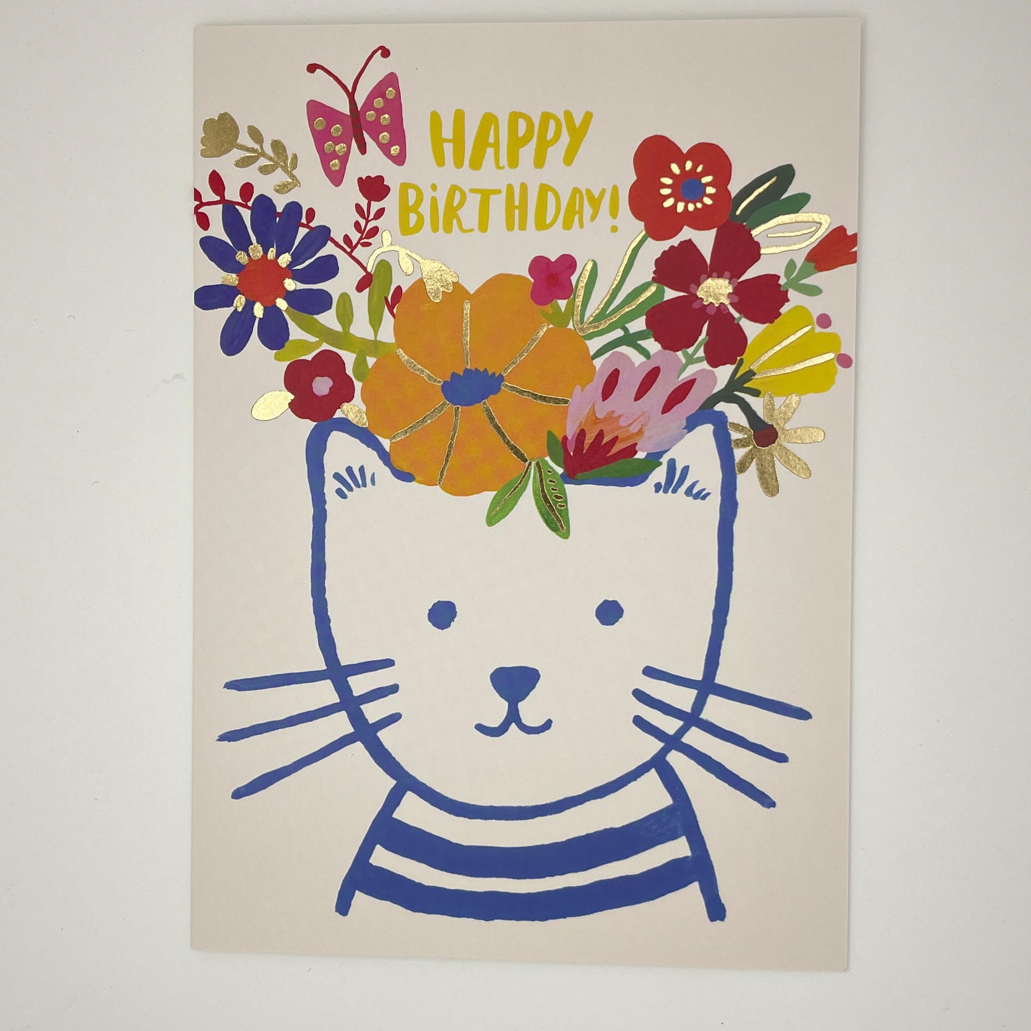 Spring Kitty Birthday Card