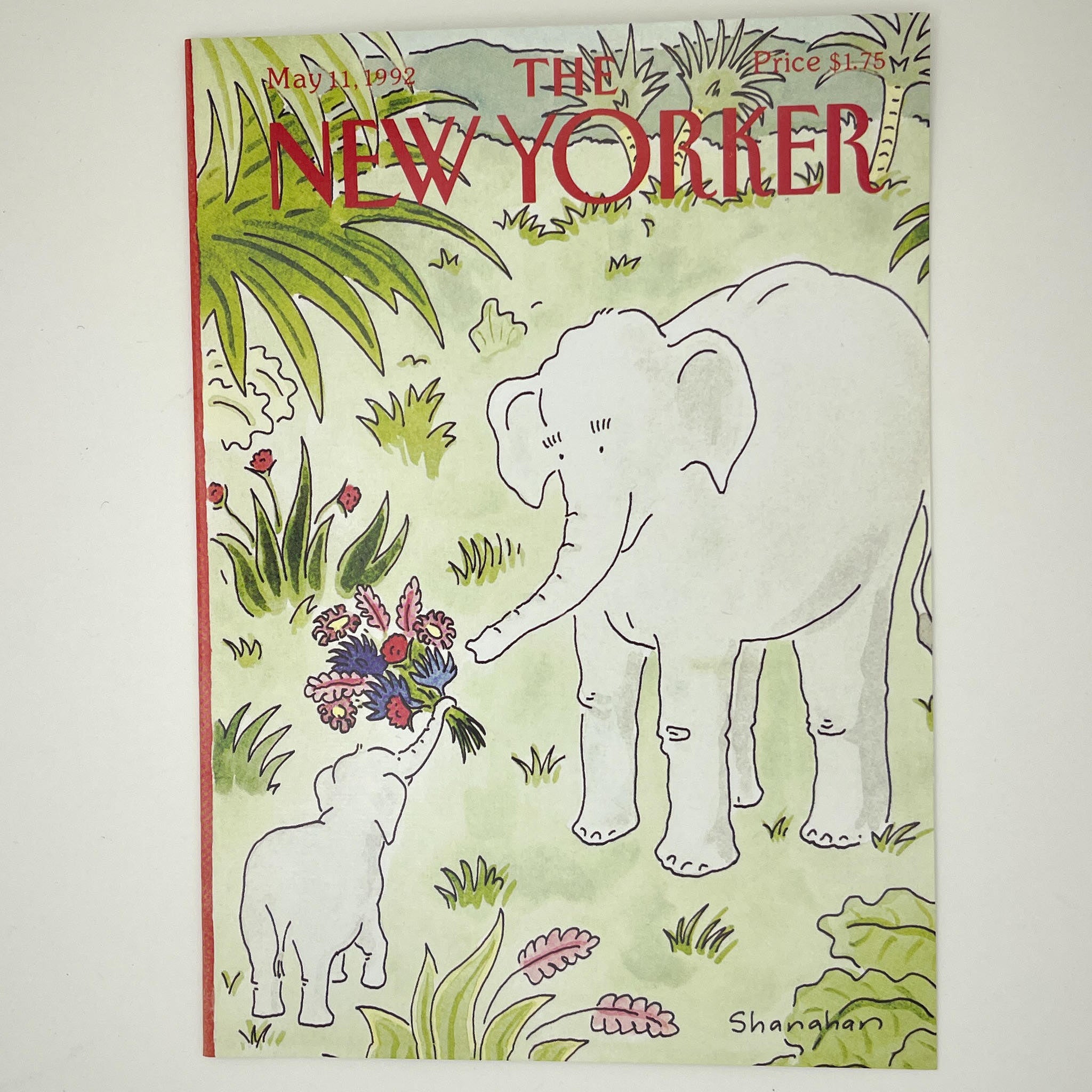 The New Yorker Elephant and Baby Elephant Mother's Day Card