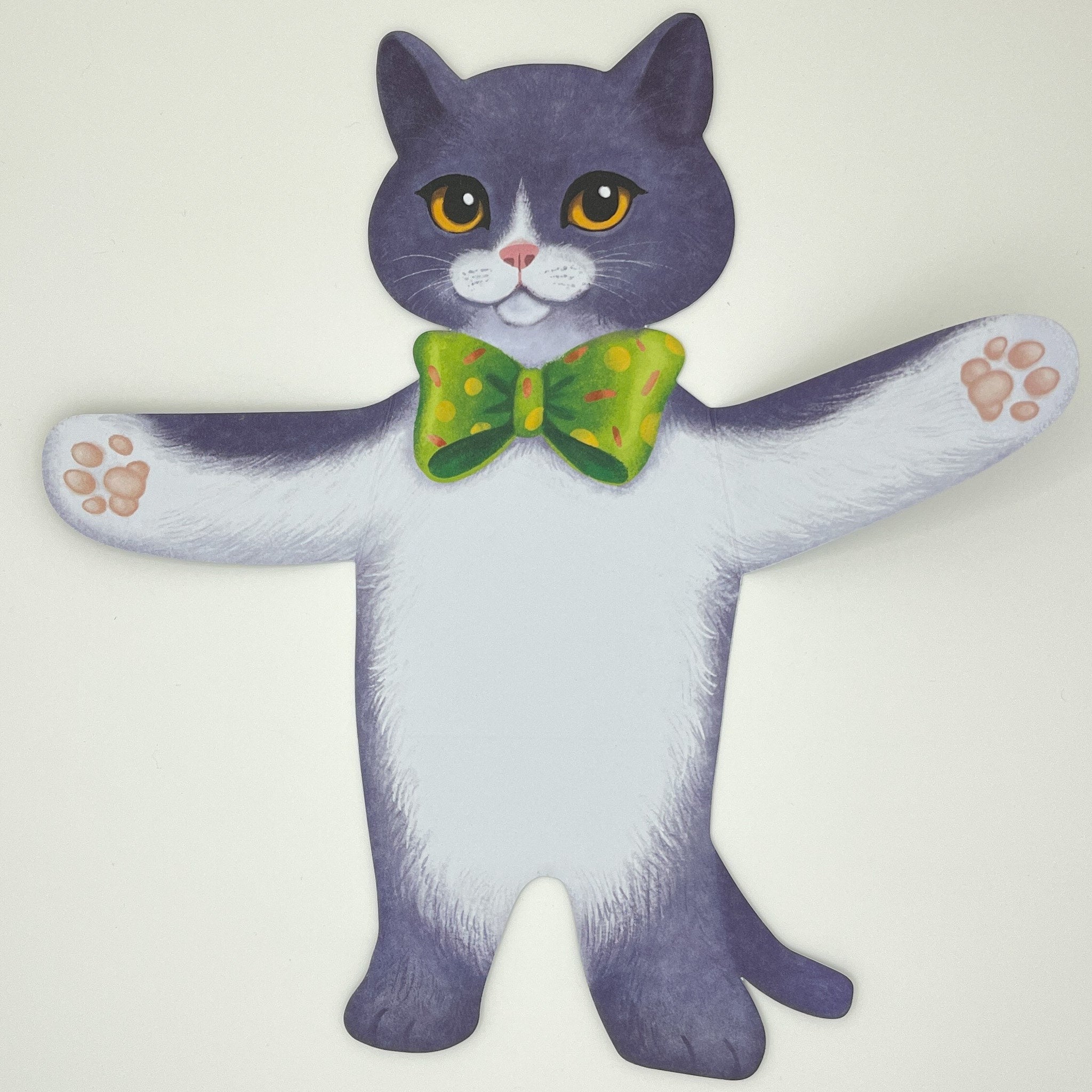 Grey Kitten Hug Card