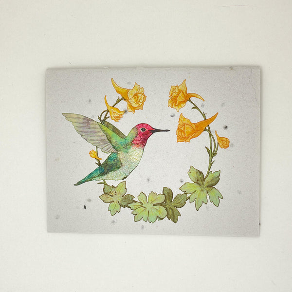 Hummingbird Seed Card