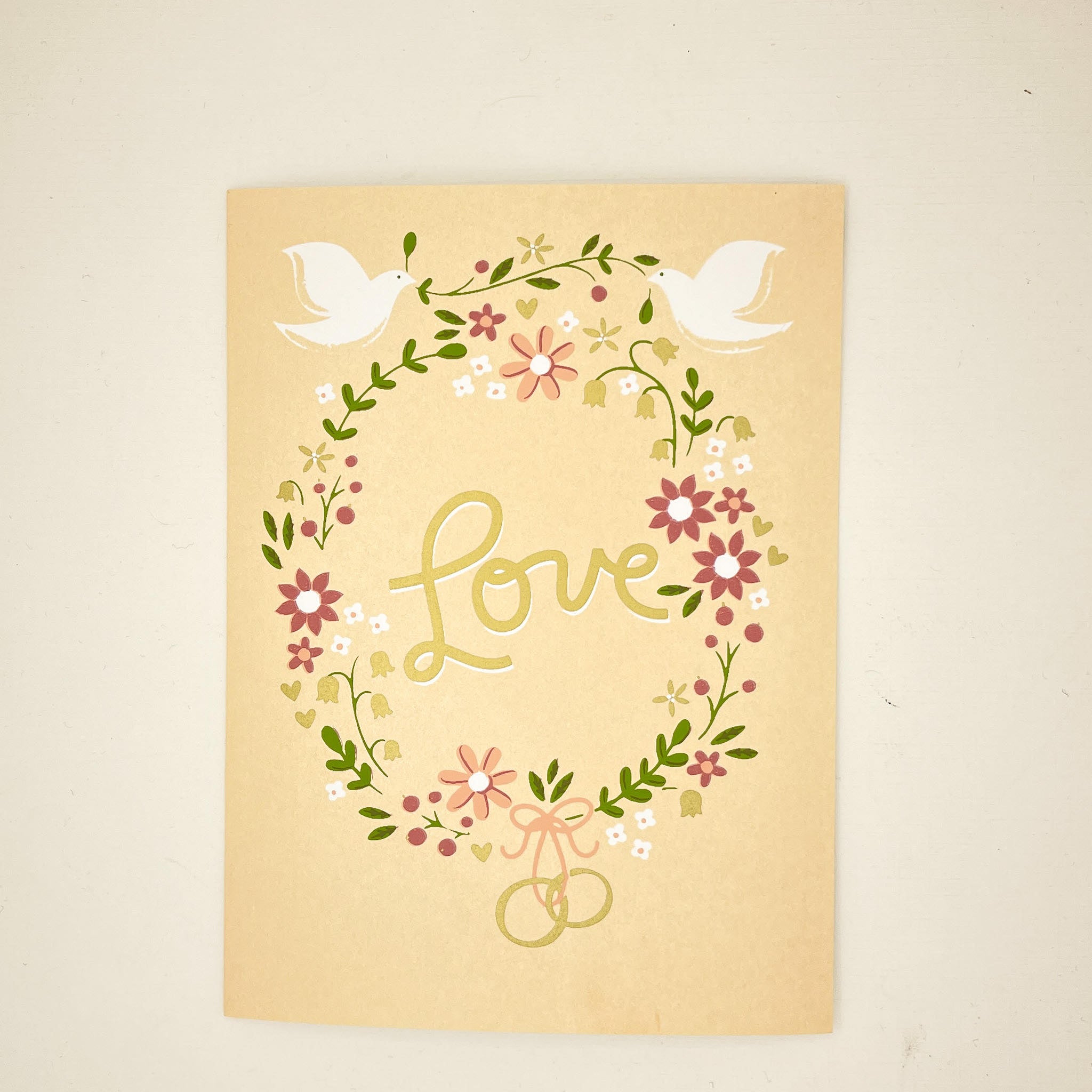 Wedding Love Wreath Card