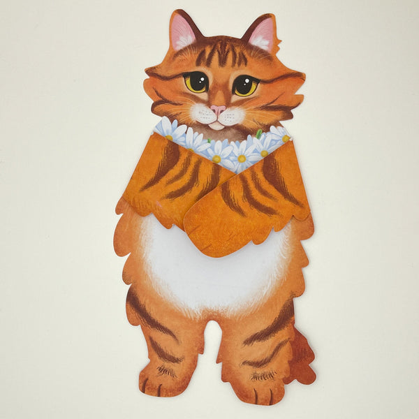 Orange Kitten Hug Card