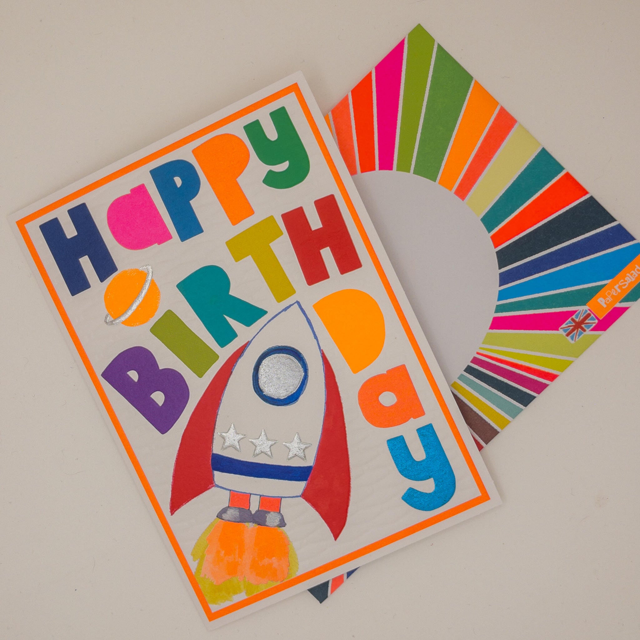 Bright Rocket Happy Birthday Card