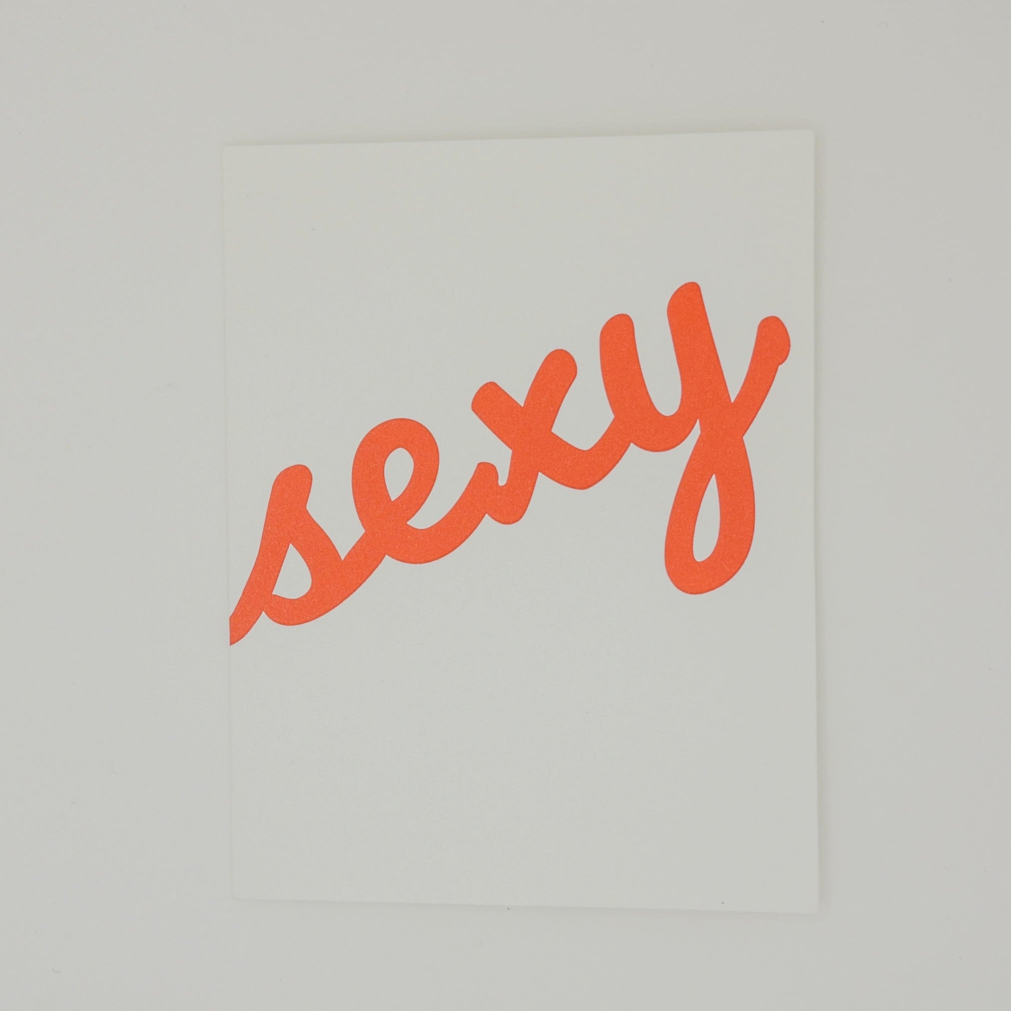 Sexy Letterpress Card
