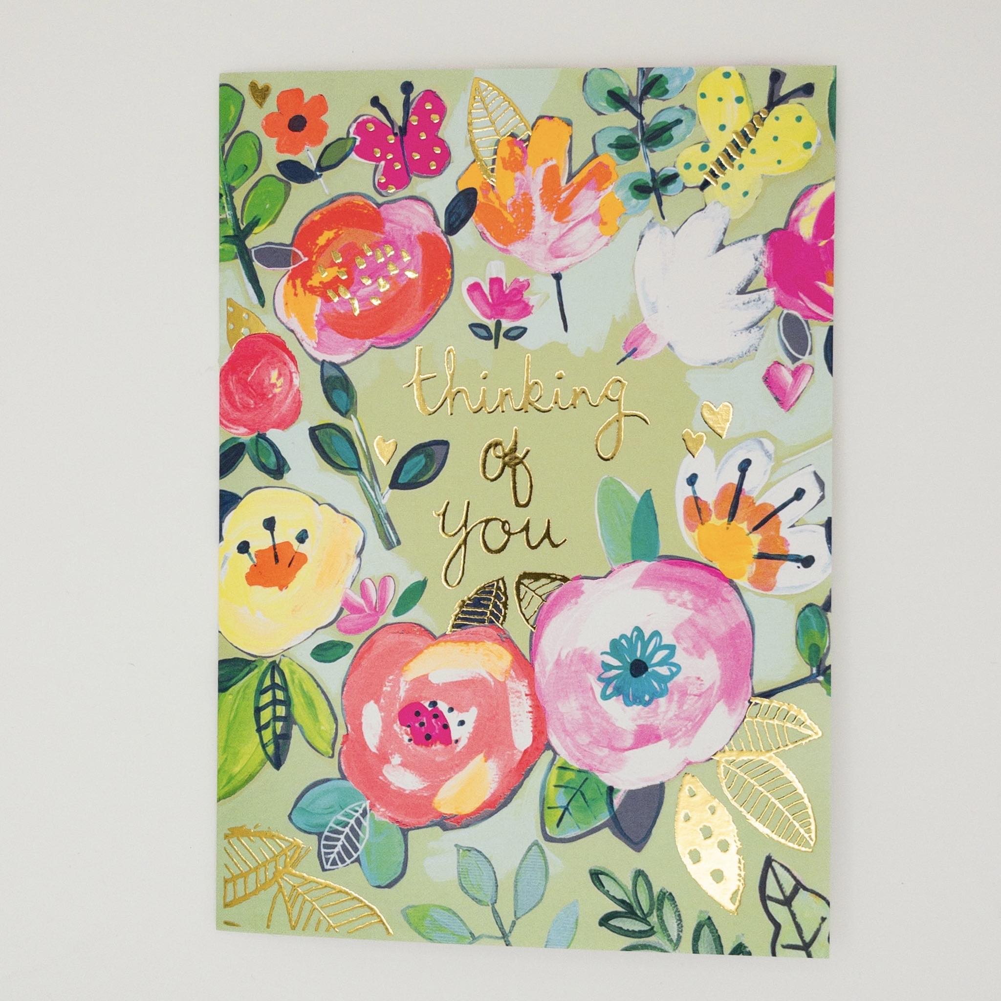 Thinking of you Bright Flower Card