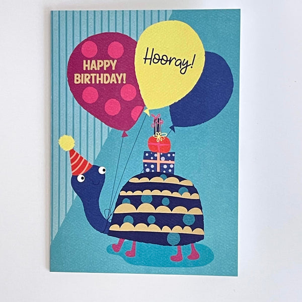 Belated Birthday Card Turtle