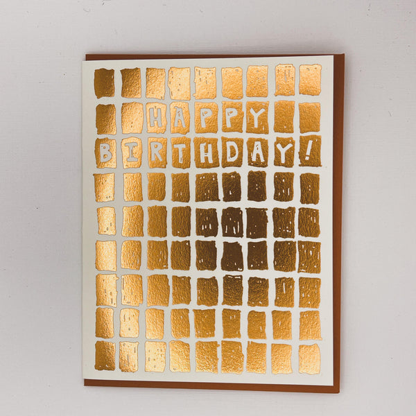 Copper Tiles Birthday Card