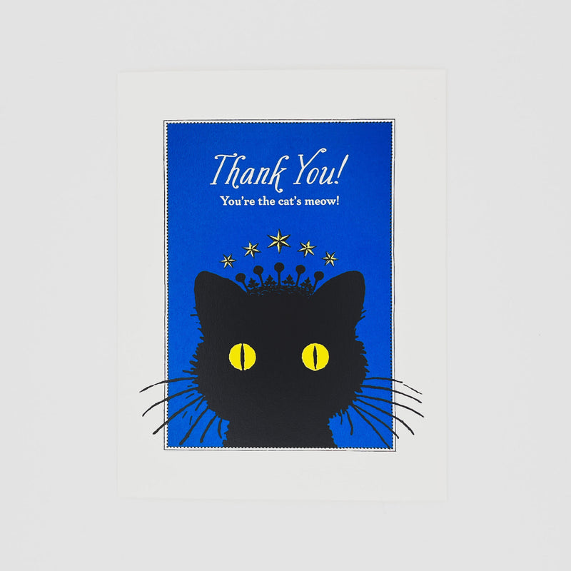 Cat's Meow Thank You Card