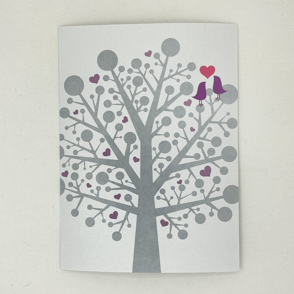 Anniversary Love Birds in a Tree Card