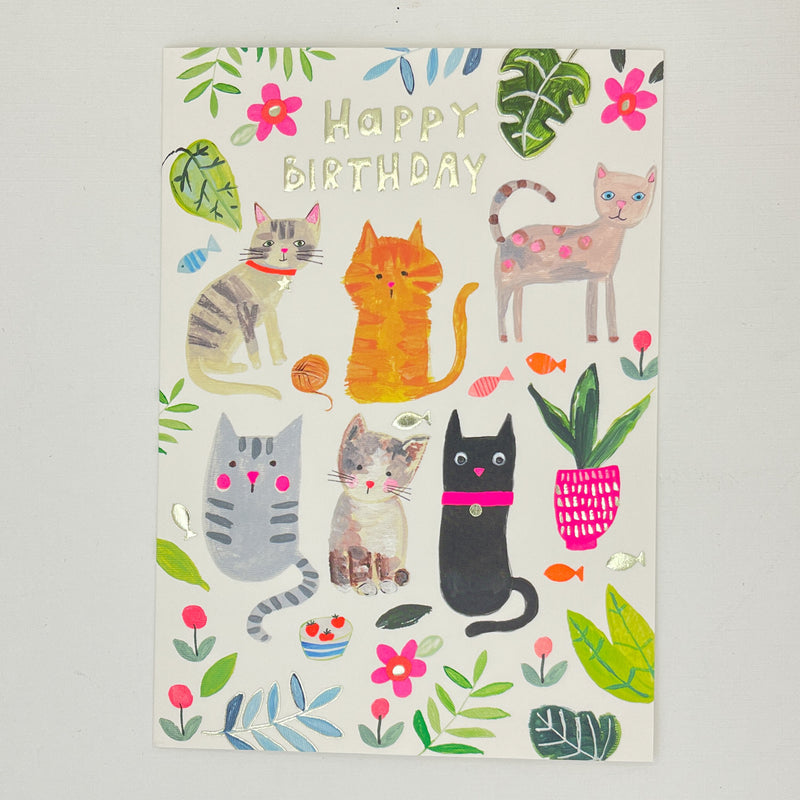 Kitty Cat Birthday Card