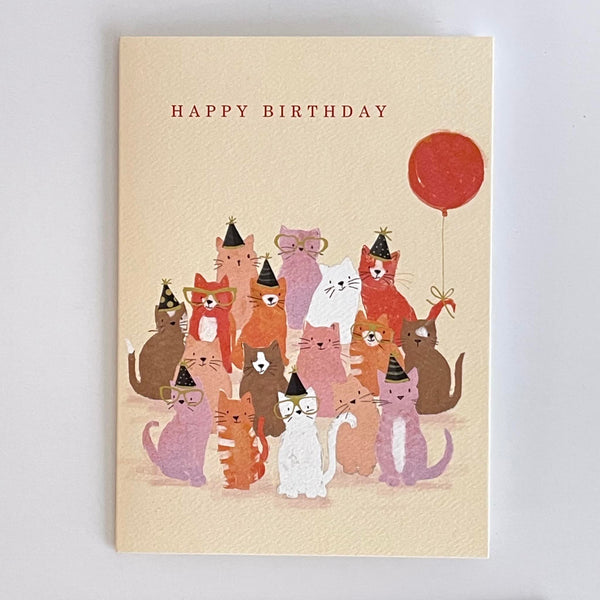 Happy Birthday From All of Us Cats Card