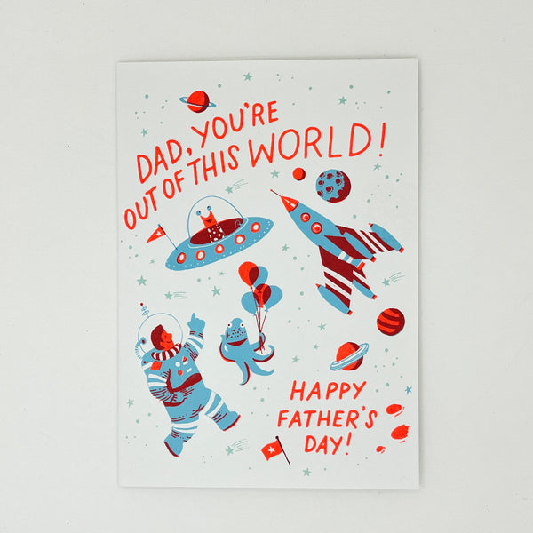 Dad out of This World Card