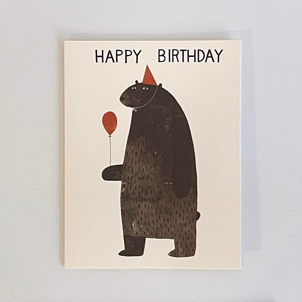 Party Bear Happy Birthday Card