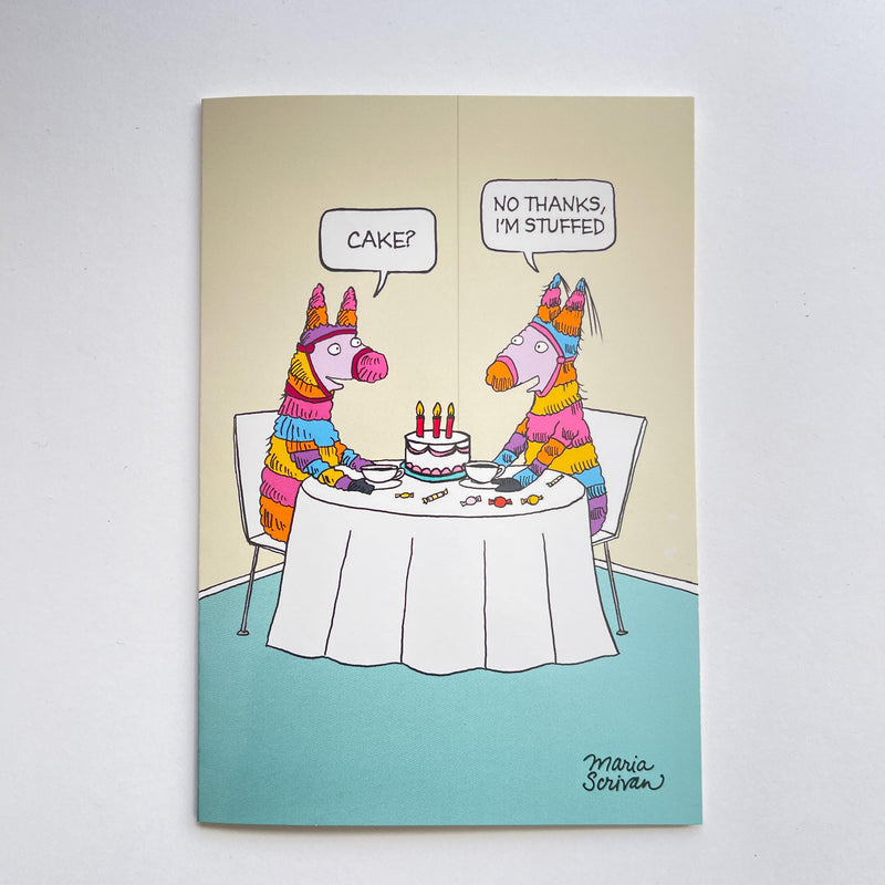 Stuffed Pinata Birthday Card