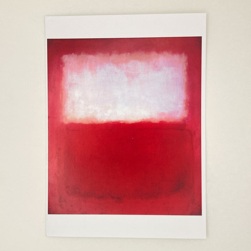 Mark Rothko White Over Red Holiday Card