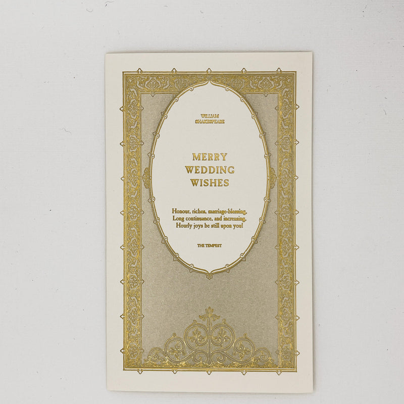 Merry Wedding Wishes Card