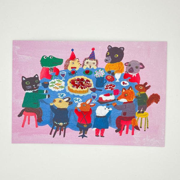 Animal Family Party Card