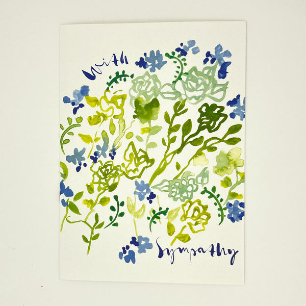Cornflowers Sympathy Card
