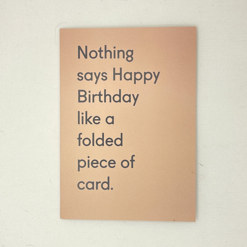 Nothing Says Happy Birthday Like Card