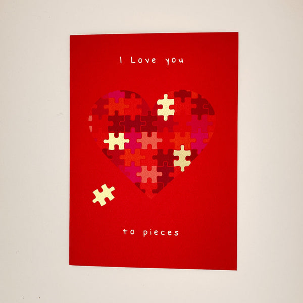 Puzzle Heart Valentine Card