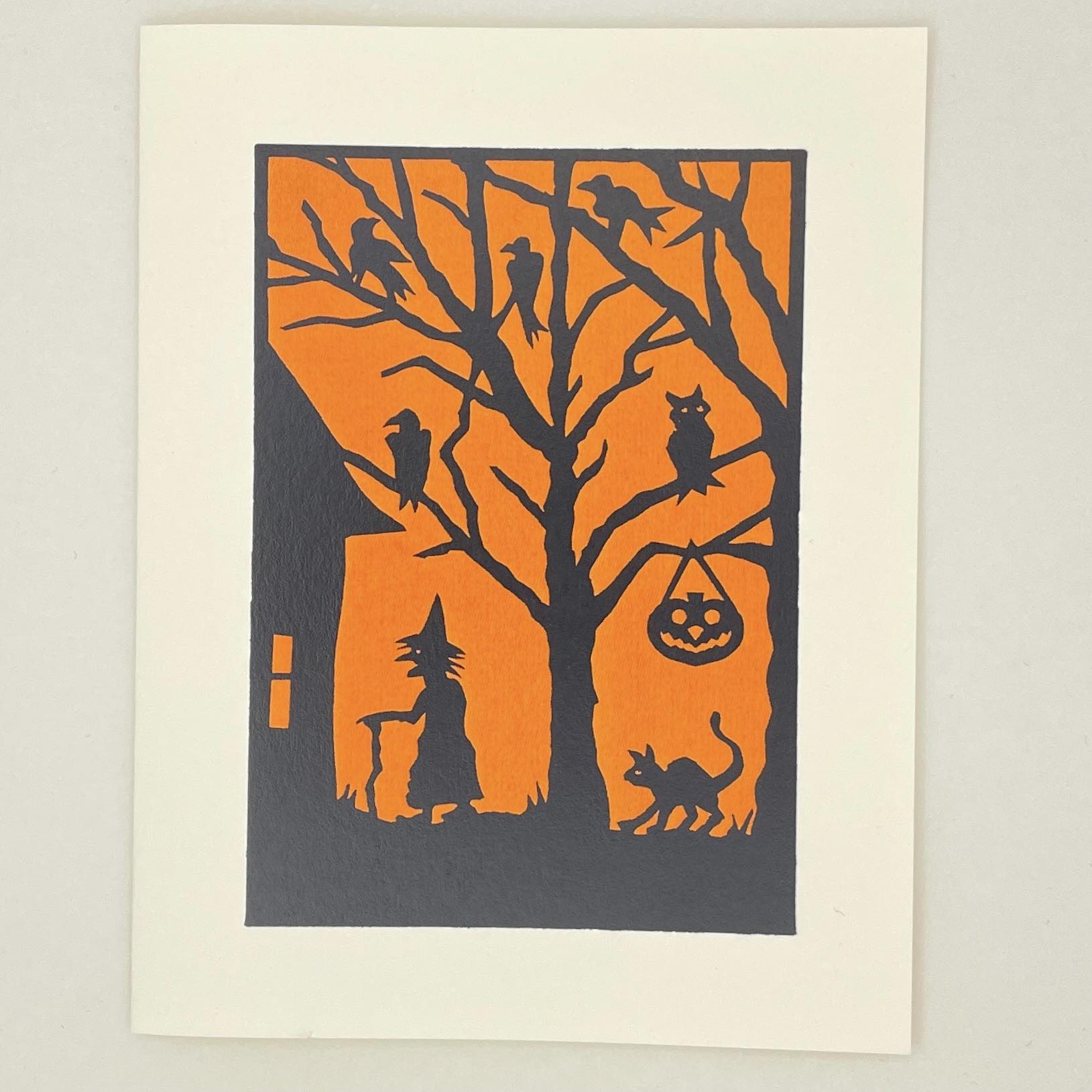 Witch House Halloween Card